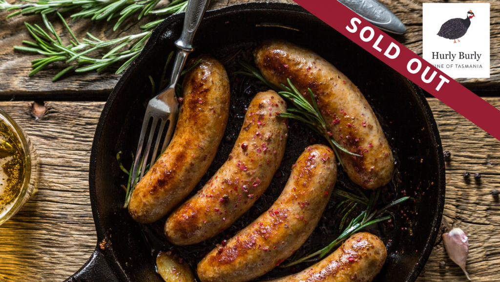 Gourmet Bangers & Mash with Hurly Burly Wines ECWT